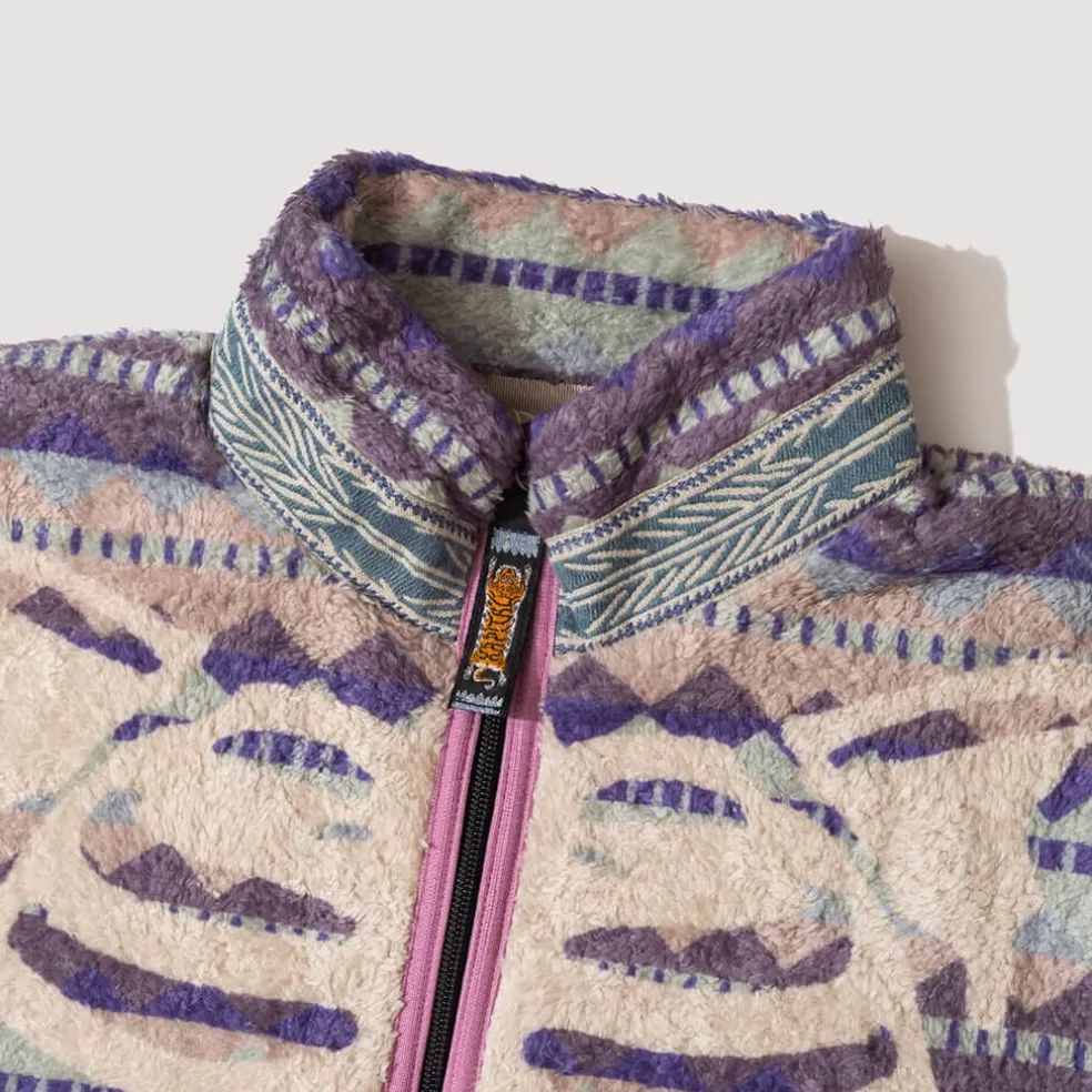 Ashland Stripe & Bone Zip Fleece - Purple