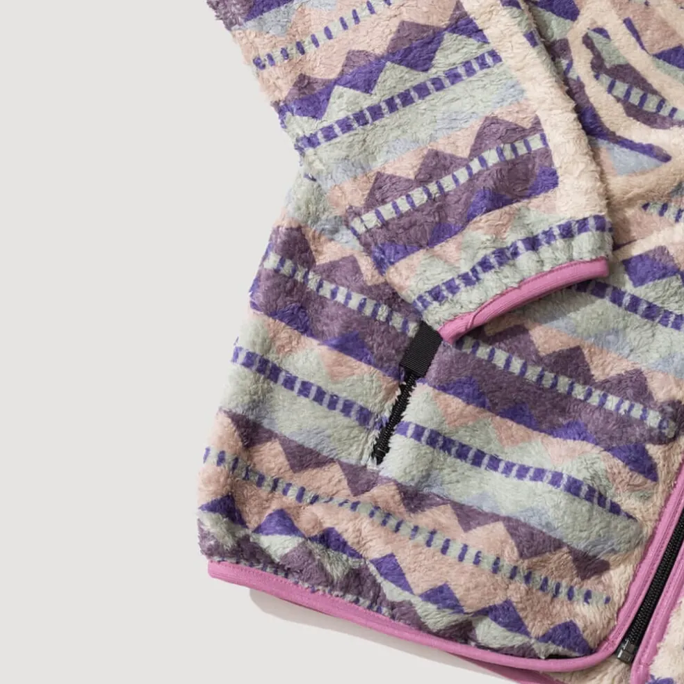 Ashland Stripe & Bone Zip Fleece - Purple