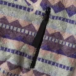Ashland Stripe & Bone Zip Fleece - Purple