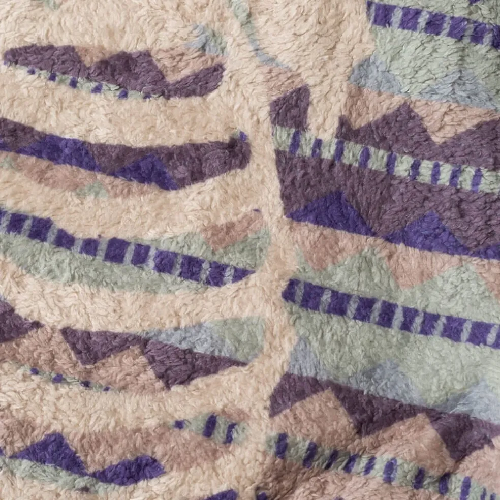 Ashland Stripe & Bone Zip Fleece - Purple