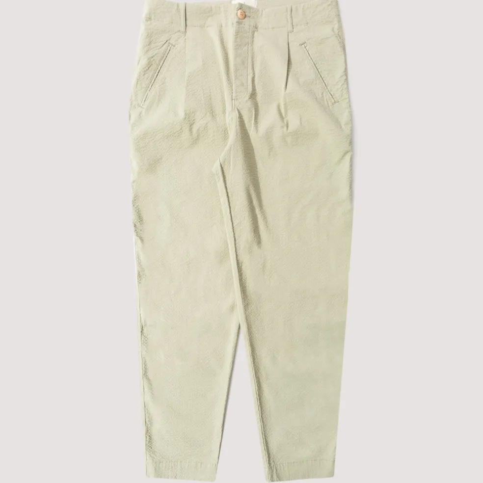 Assembly Trouser - Light Sage Seersucker
