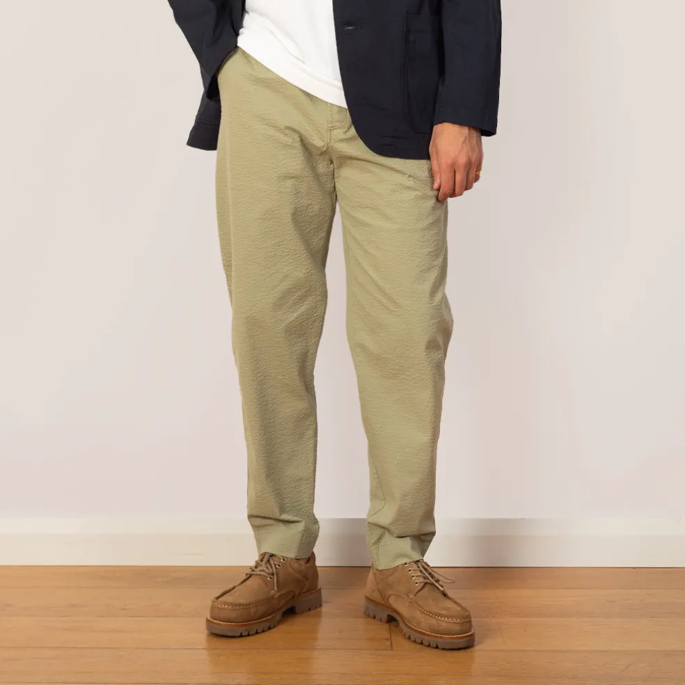 Assembly Trouser - Light Sage Seersucker