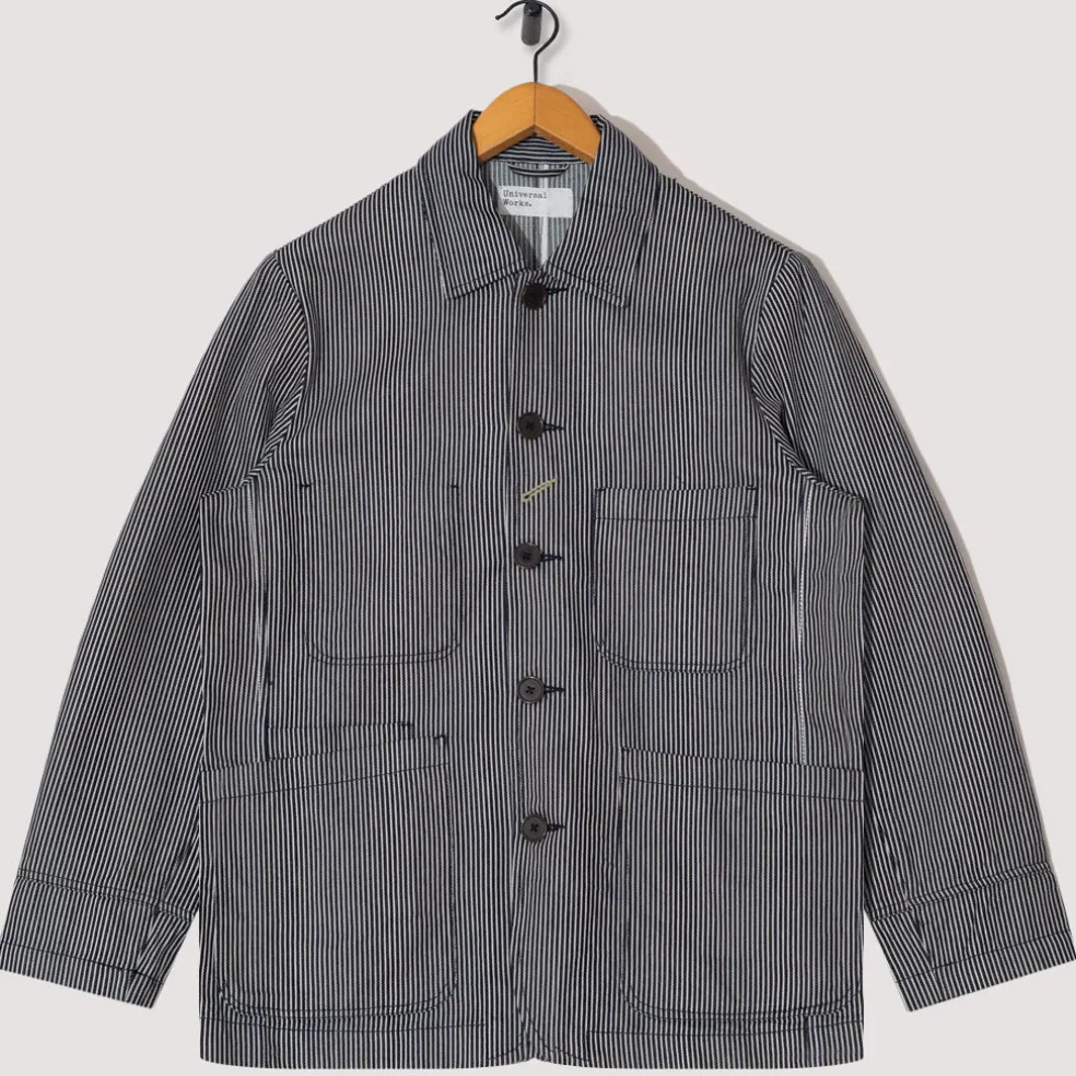 Bakers Jacket - Hickory Stripe Denim