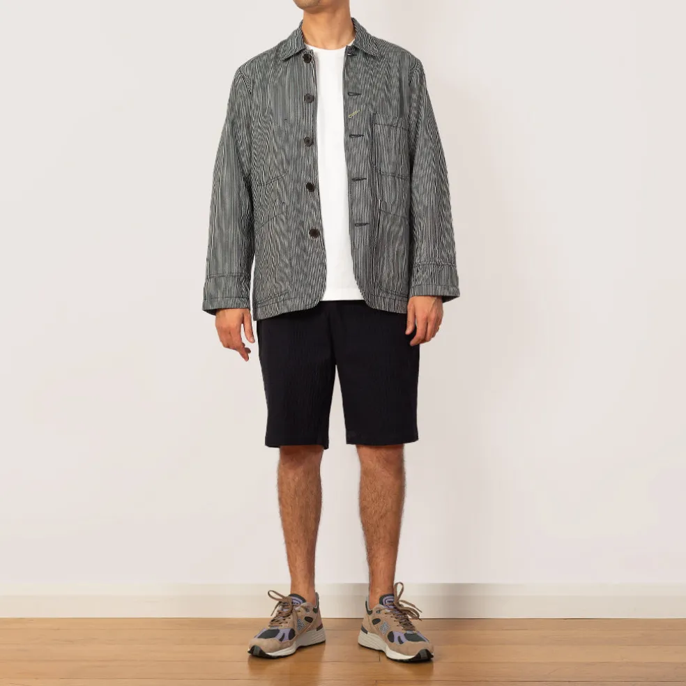 Bakers Jacket - Hickory Stripe Denim