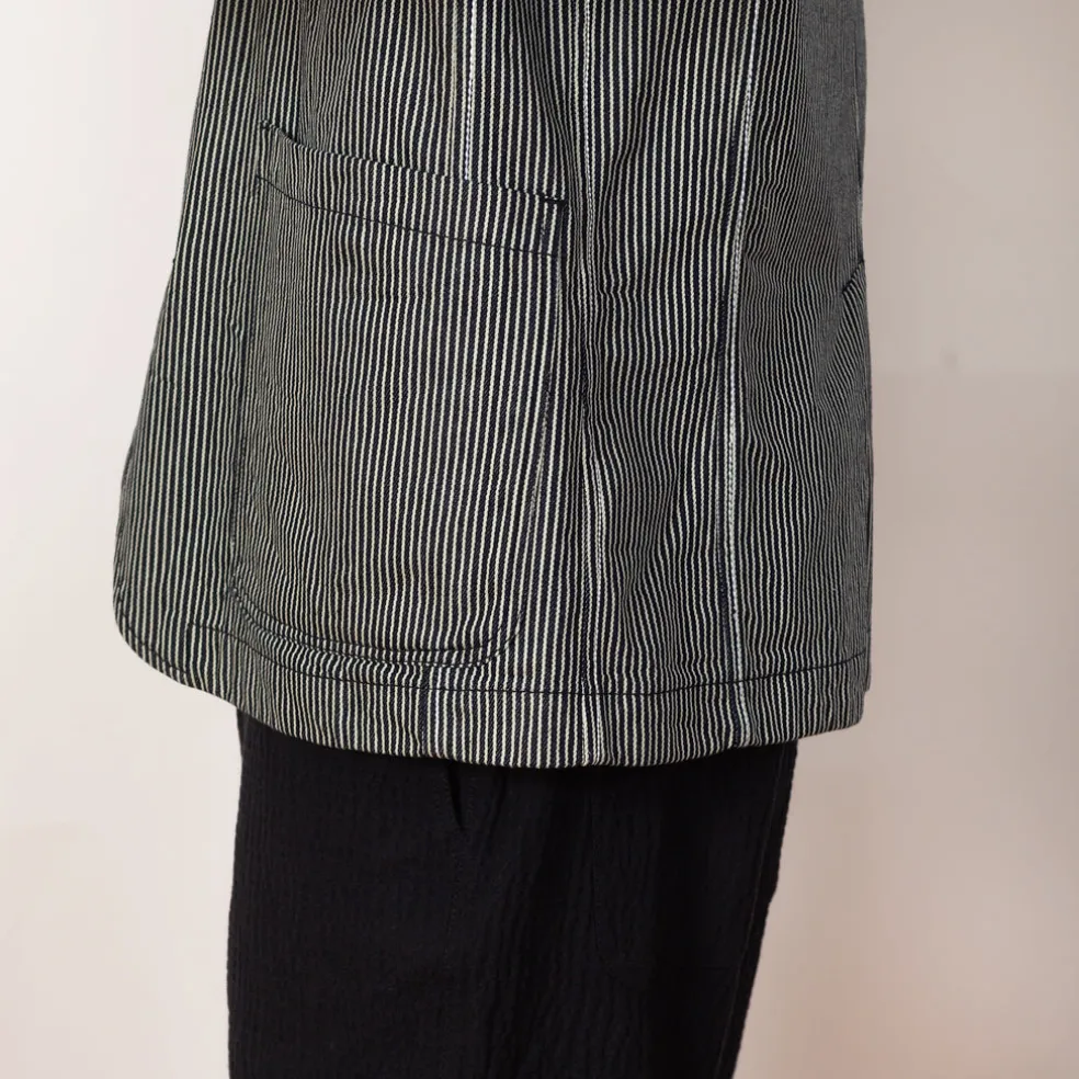 Bakers Jacket - Hickory Stripe Denim