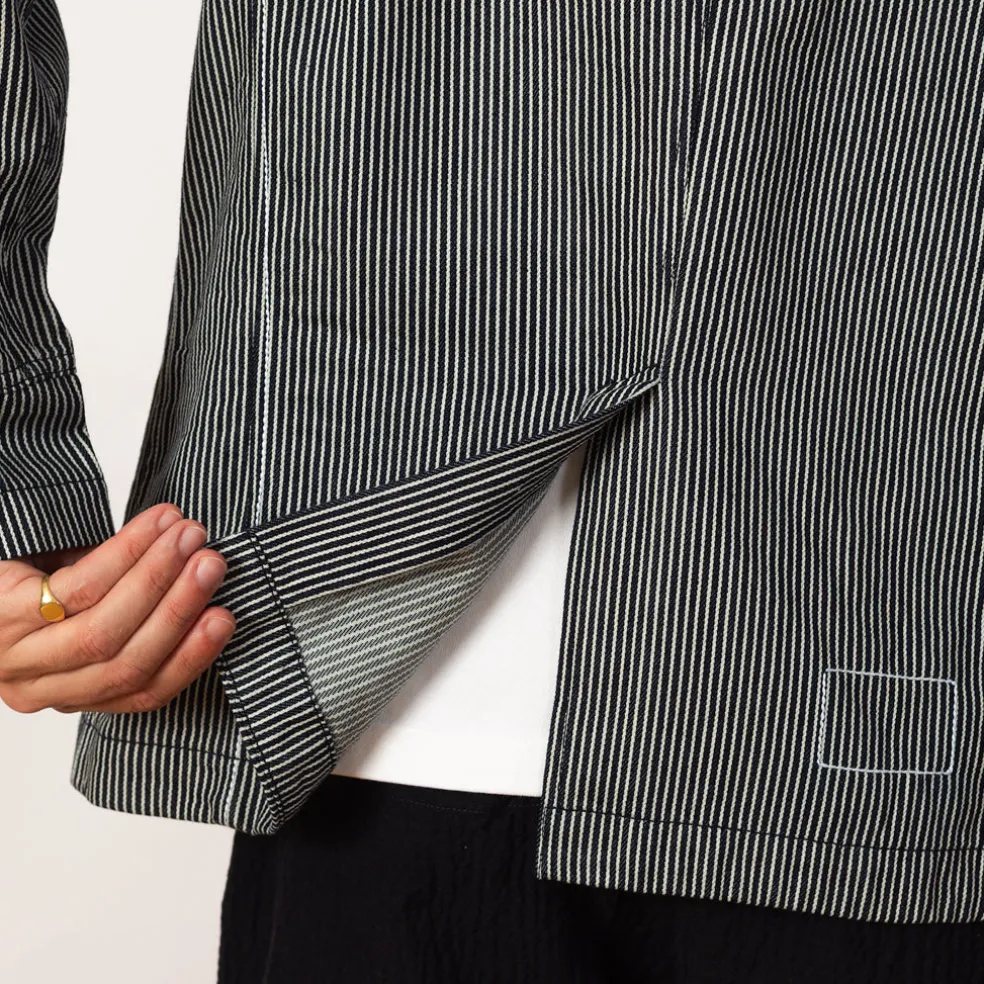 Bakers Jacket - Hickory Stripe Denim