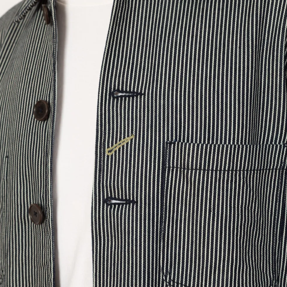Bakers Jacket - Hickory Stripe Denim