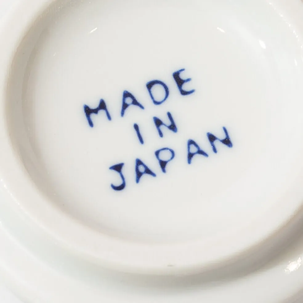 Beams Japan Logo Ceramic Cup (x2) - Indigo/Red
