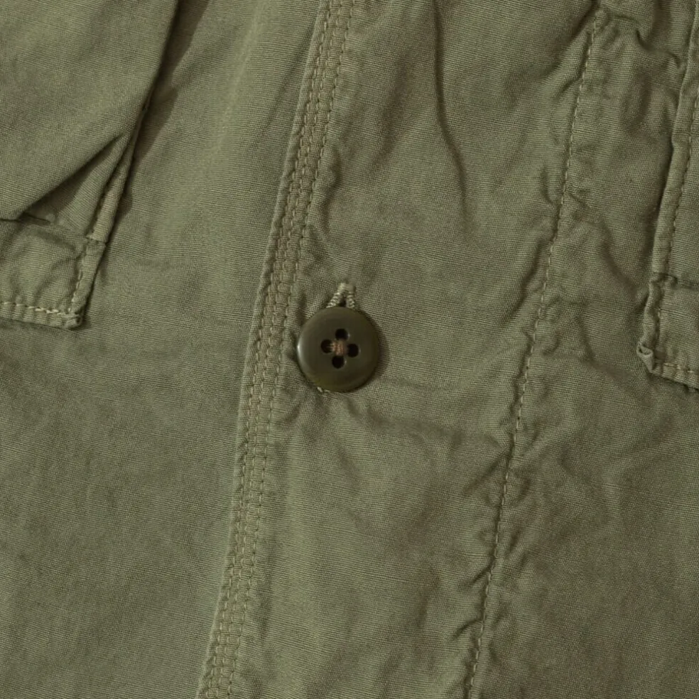 Broad Cloth Anorak Shirt - Khaki