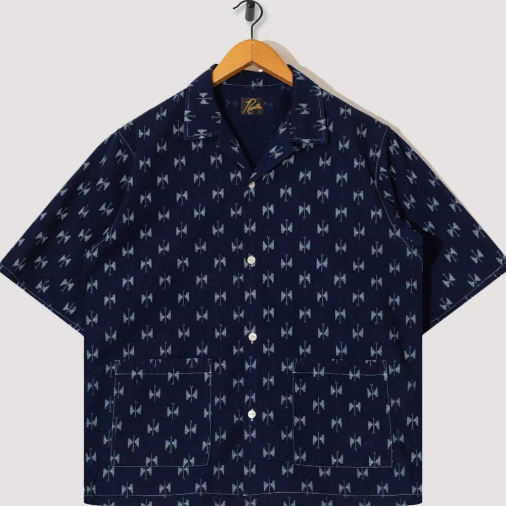 Cabana Shirt Indigo Kasuri - Papillon