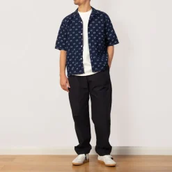 Cabana Shirt Indigo Kasuri - Papillon