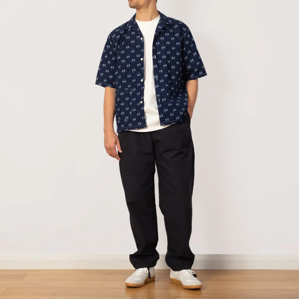 Cabana Shirt Indigo Kasuri - Papillon