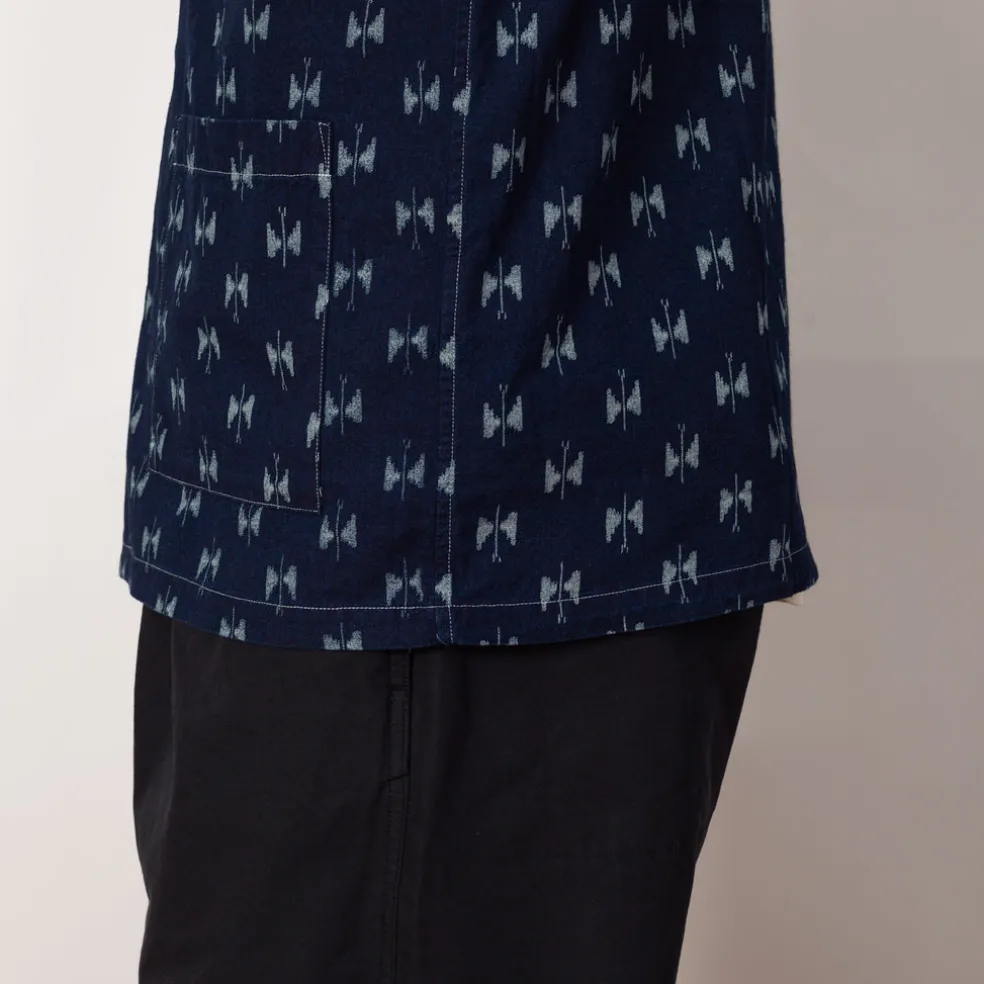 Cabana Shirt Indigo Kasuri - Papillon