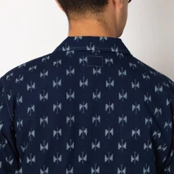 Cabana Shirt Indigo Kasuri - Papillon