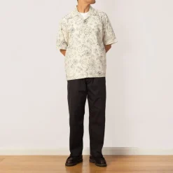 Camp Shirt - Ecru/Charcoal