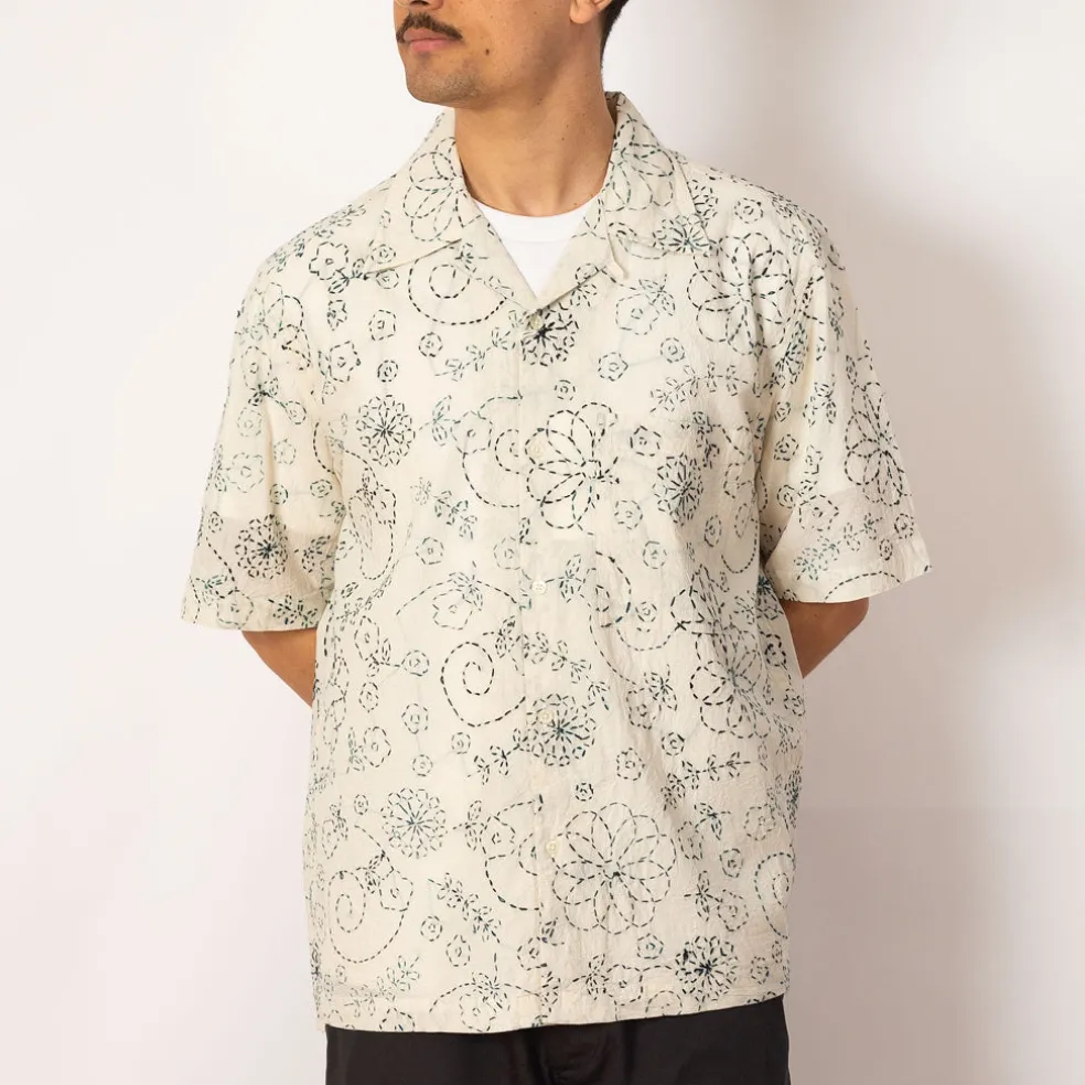 Camp Shirt - Ecru/Charcoal