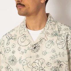 Camp Shirt - Ecru/Charcoal