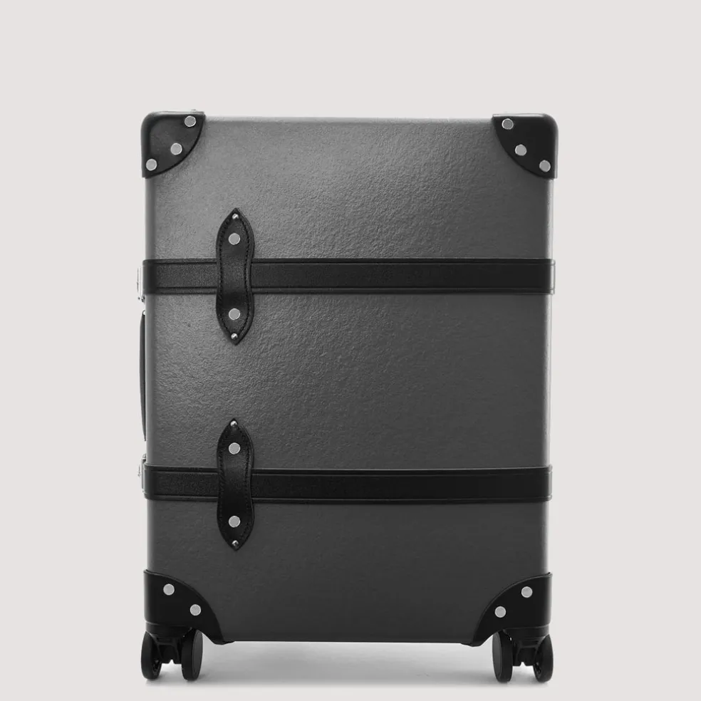 Centenary Four Wheel Carry-On Case - Charcoal/Black/Chrome