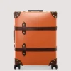 Centenary Four Wheel Carry-On Case - Marmalade/Brown/Gold