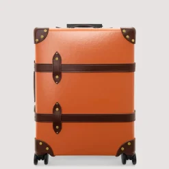 Centenary Four Wheel Carry-On Case - Marmalade/Brown/Gold