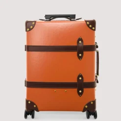 Centenary Four Wheel Carry-On Case - Marmalade/Brown/Gold