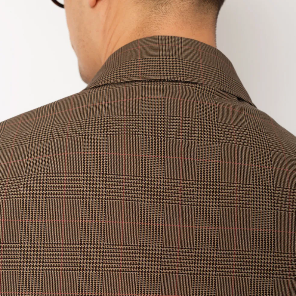 Checkered Short Jacket - Glen Check