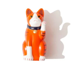 Chugai Toen Fortune Cat (Large) - Orange