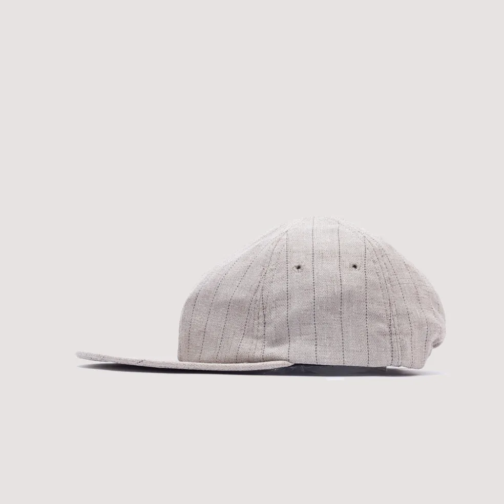 Classic 6 Panel Cap - Blue Stripe