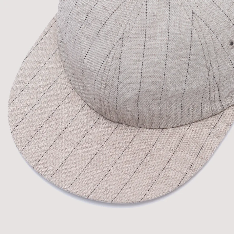 Classic 6 Panel Cap - Blue Stripe