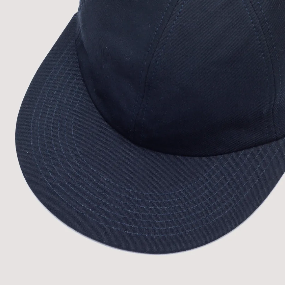 Classic 6 Panel Cap - Navy (Grey Underbrim)