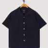 Cocktail Shirt - Navy Seersucker