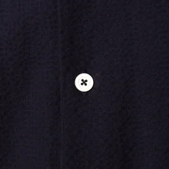 Cocktail Shirt - Navy Seersucker