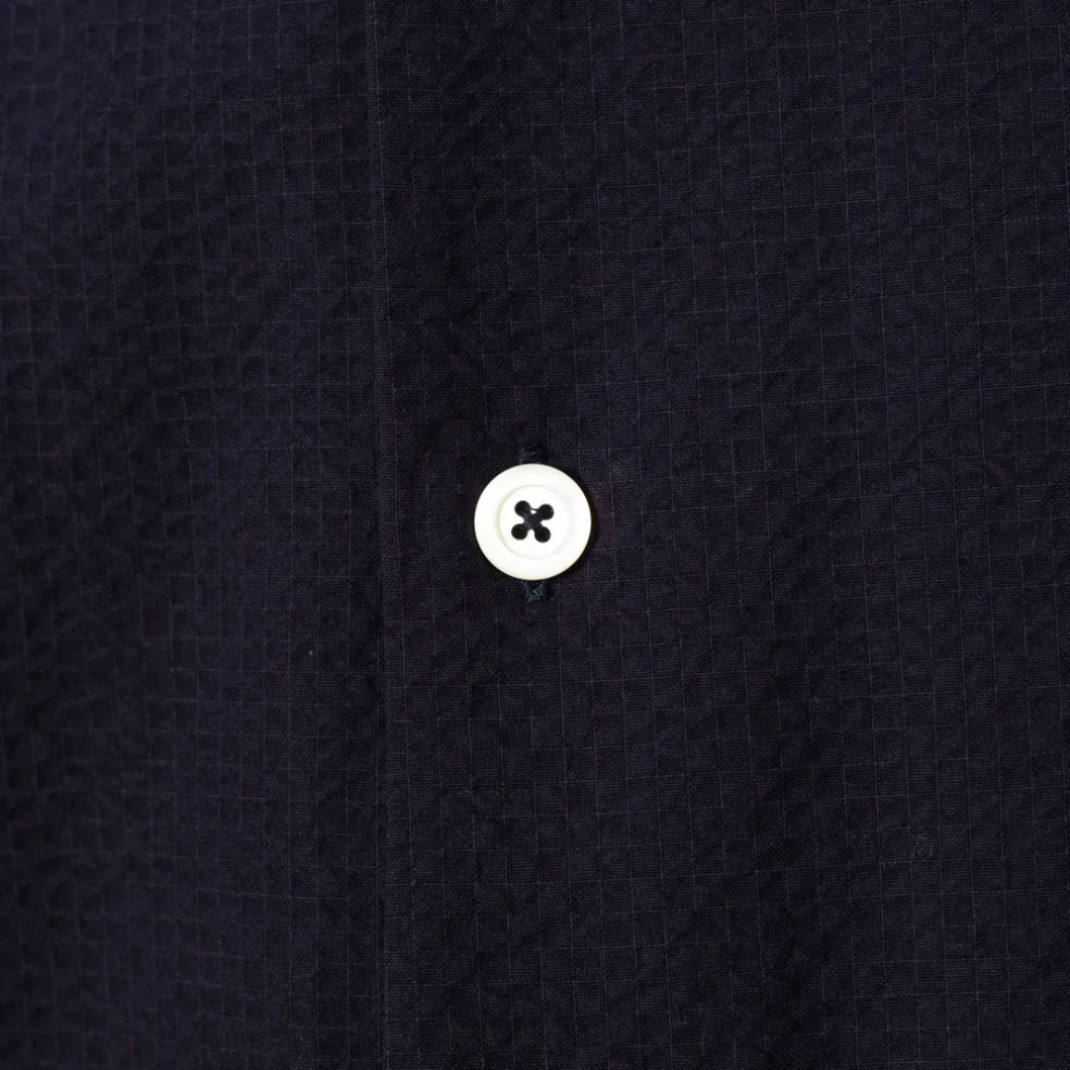 Cocktail Shirt - Navy Seersucker