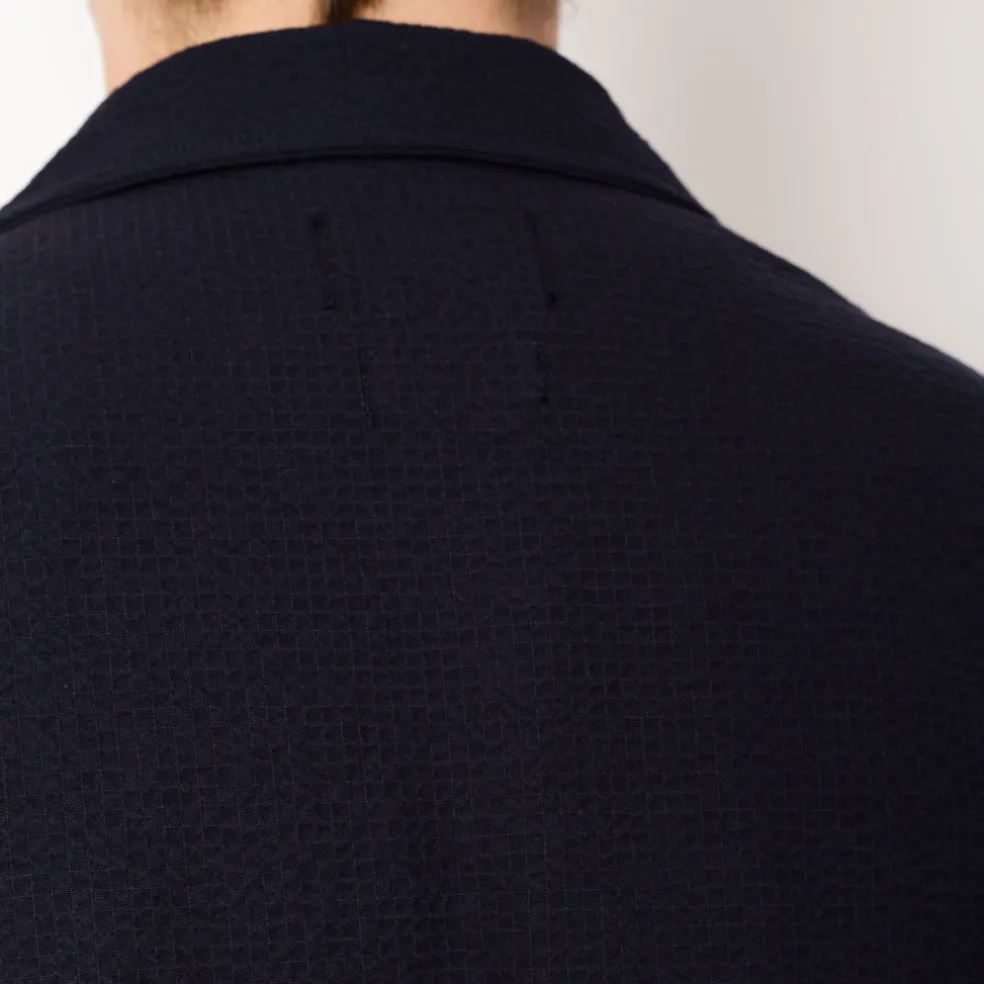 Cocktail Shirt - Navy Seersucker