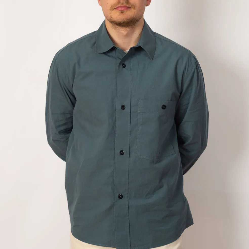 Coverall Shirt - Mineral Blue
