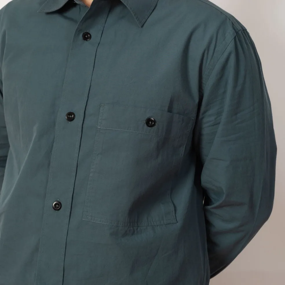 Coverall Shirt - Mineral Blue