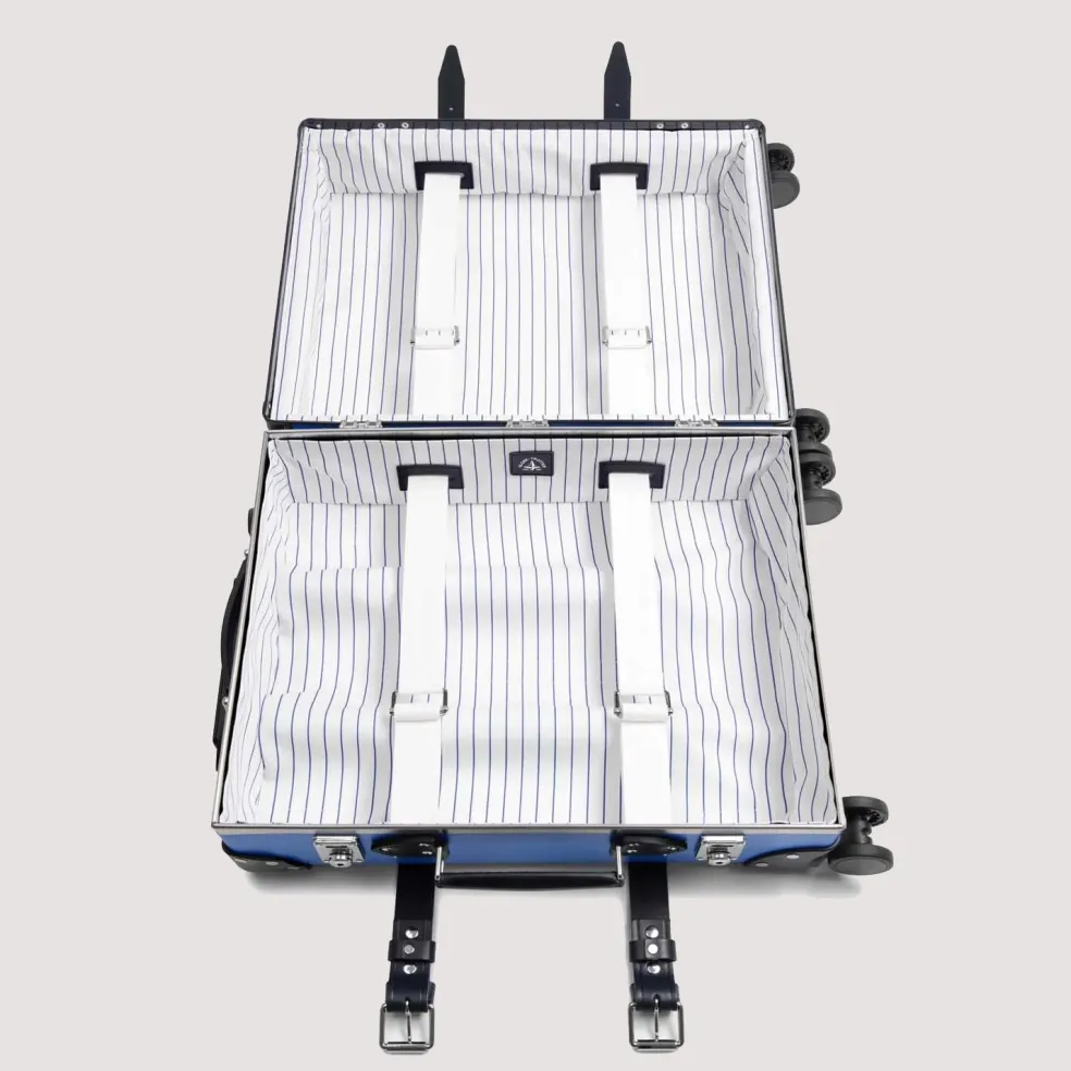 Cruise Four Wheel Carry-On Case - Royal Blue/Navy/Chrome