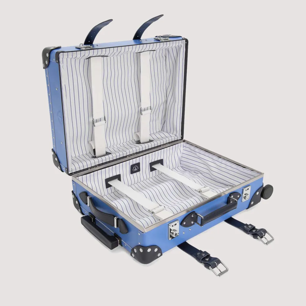 Cruise Four Wheel Carry-On Case - Royal Blue/Navy/Chrome