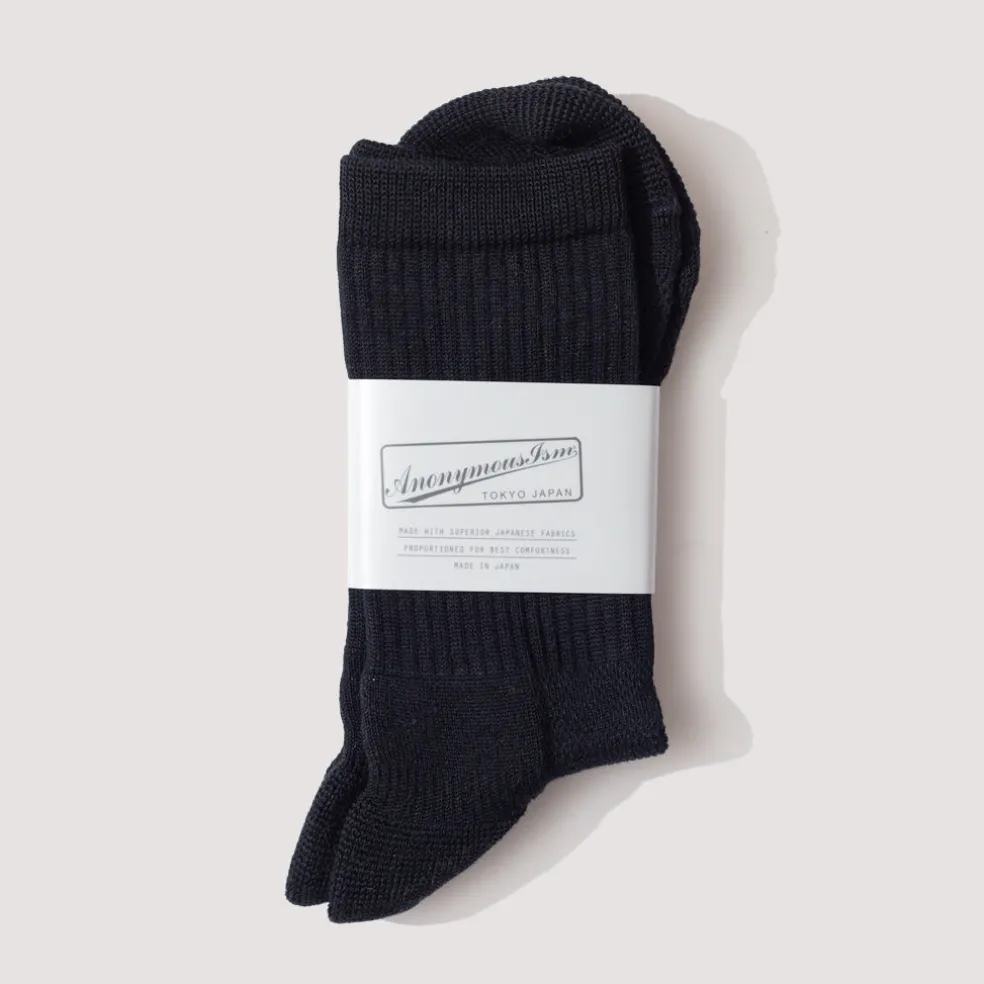 Cupro Wool Pile Half - Black