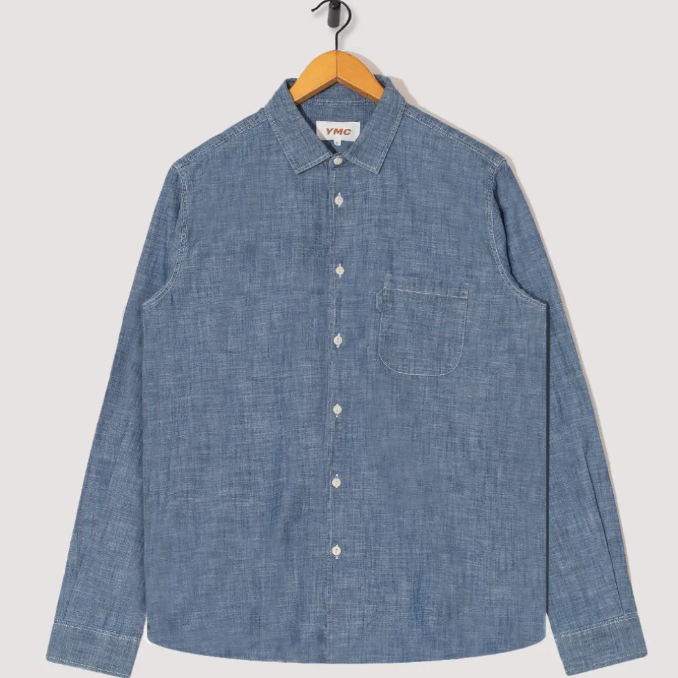 Curtis Light Chambray Shirt - Light Indigo