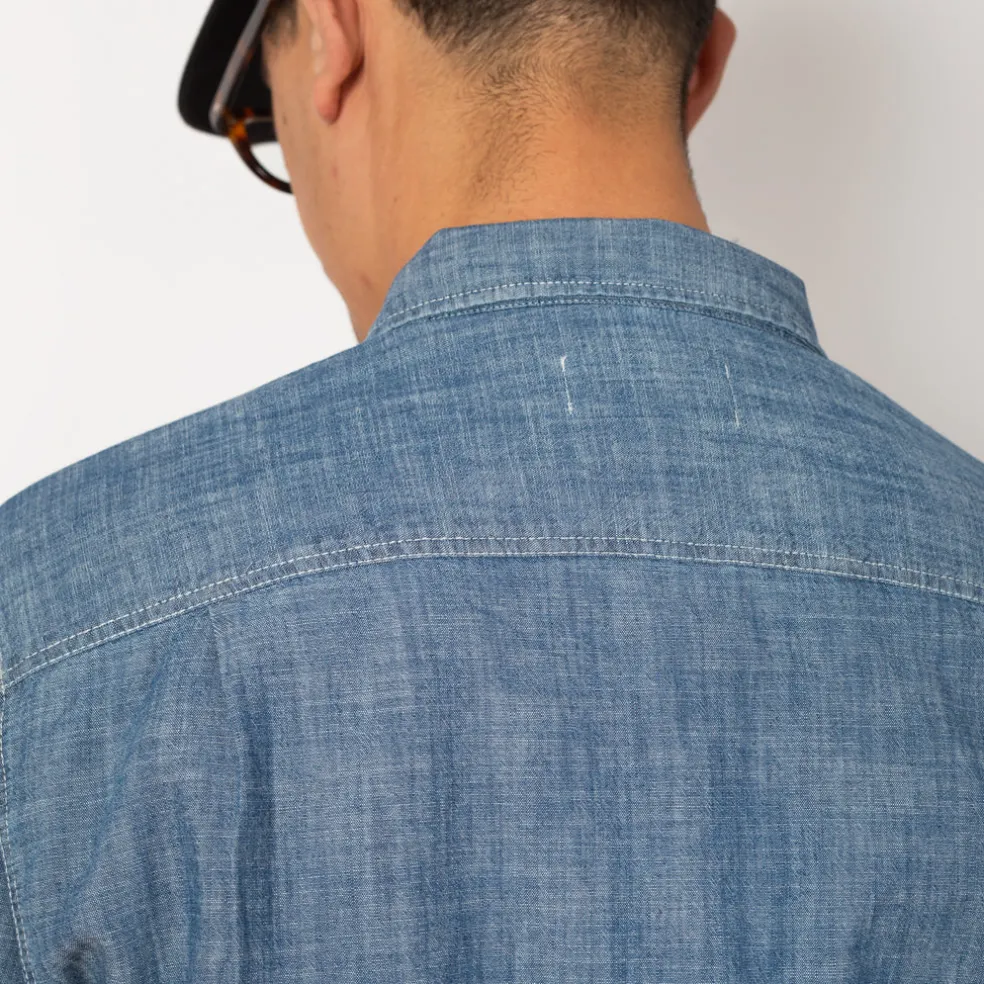 Curtis Light Chambray Shirt - Light Indigo