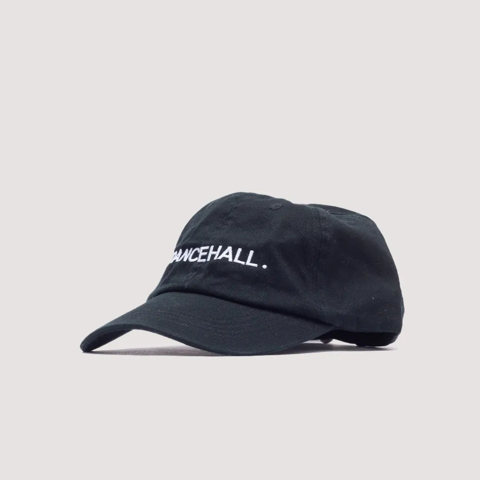 Dancehall Embroidered Cap - Black