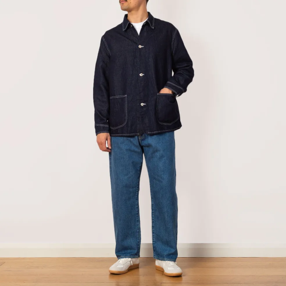 Denim Coverall Jacket - Indigo