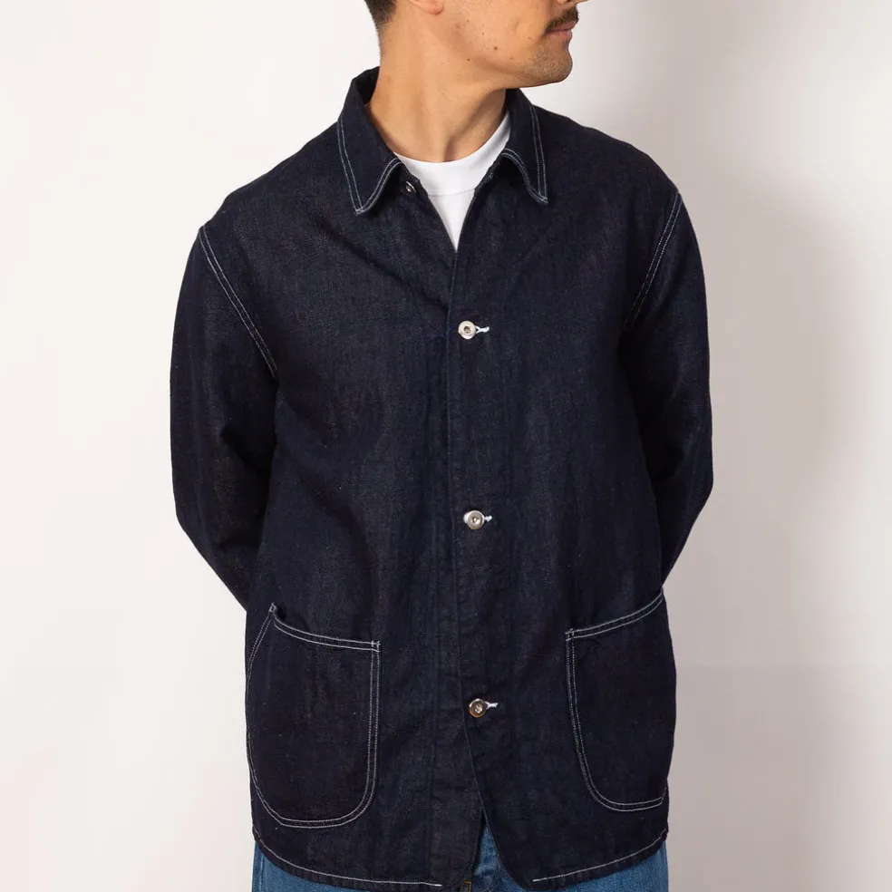 Denim Coverall Jacket - Indigo
