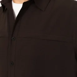 Dot Air Shirt - Dark Brown