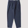 Drawcord Assembly Pant - Soft Navy Cotton Linen