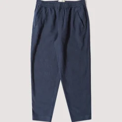 Drawcord Assembly Pant - Soft Navy Cotton Linen