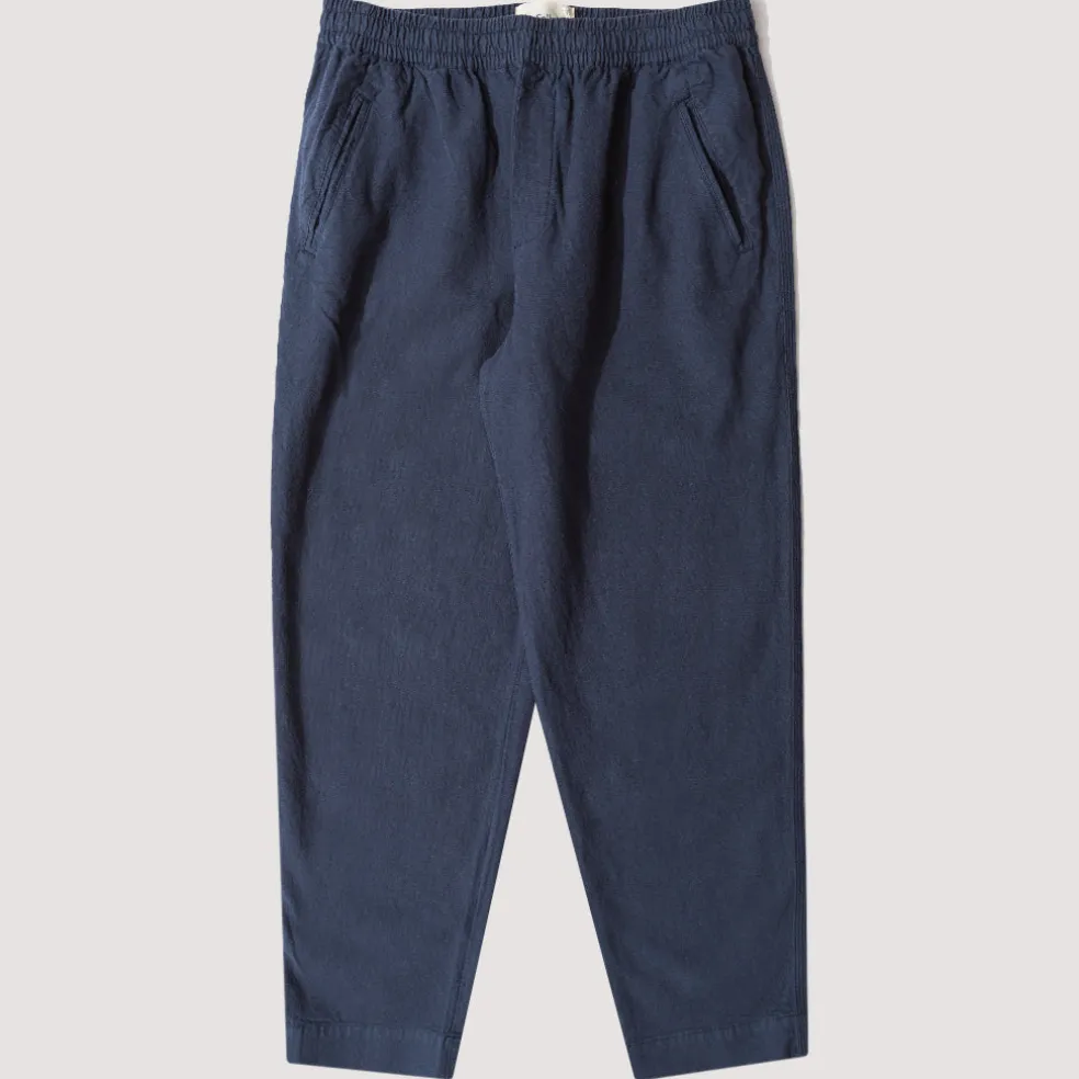 Drawcord Assembly Pant - Soft Navy Cotton Linen