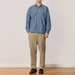 Drawcord Assembly Pant - Sage Cotton Linen