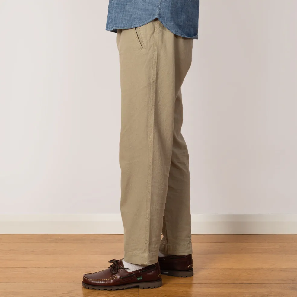 Drawcord Assembly Pant - Sage Cotton Linen